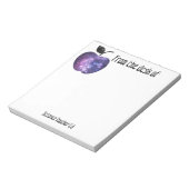 Van het bureau van de wetenschappelijk leraar notitieblok (Linkerzijde)