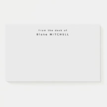 Van het bureau van eenvoudig monogram grijs