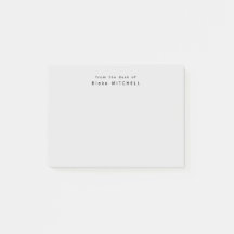 Van het bureau van eenvoudig monogram grijs