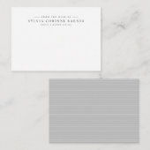 Van het bureau van eenvoudig professioneel persoon notitiekaartje (Voorkant / Achterkant)