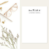 Van het bureau van eenvoudige gepersonaliseerde ma post-it® notes