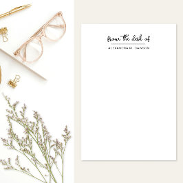 Van het bureau van eenvoudige gepersonaliseerde ma post-it® notes