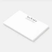 Van het bureau van eenvoudige manuscript gepersona post-it® notes (Schuin)