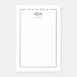 Van het bureau van eenvoudige minimalistische busi post-it® notes