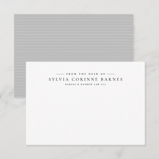 Van het bureau van eenvoudige professionele persoo notitiekaartje (Voorkant / Achterkant)