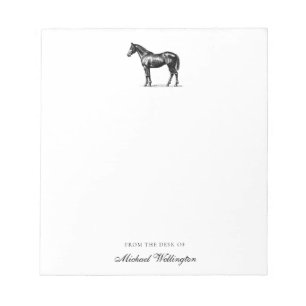 Van het bureau van   Elegant paard Equestrian naam Notitieblok