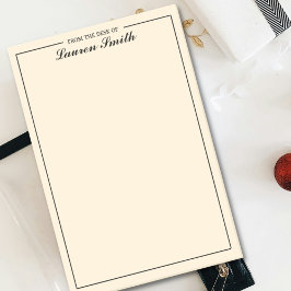 Van het bureau van elegante minimalistische crème post-it® notes