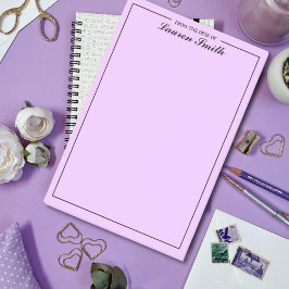 Van het bureau van elegante minimalistische lavend post-it® notes