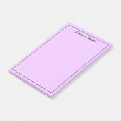 Van het bureau van elegante minimalistische lavend post-it® notes (Schuin)