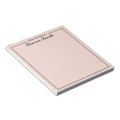 Van het bureau van elegante minimalistische pluche notitieblok (Schuin)