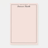 Van het bureau van elegante minimalistische pluche post-it® notes (Voorkant)