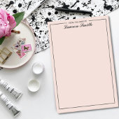 Van het bureau van elegante minimalistische pluche post-it® notes