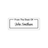 Van het bureau van elegante scriptnaam (cursief) zelfinktende stempel (Design)