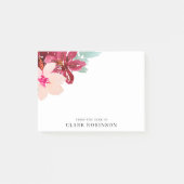 Van het bureau van Feminine Waterverf Bouquet Post-it® Notes (Voorkant)