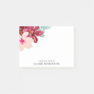 Van het bureau van Feminine Waterverf Bouquet Post-it® Notes