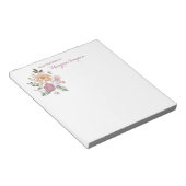 Van het bureau van -  Floral Notitieblok (Schuin)