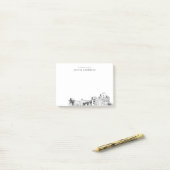 Van het bureau van Fort Worth Skyline gepersonalis Post-it® Notes (Op bureau)