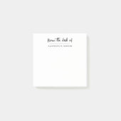 Van het bureau van gepersonaliseerd eenvoudig scri post-it® notes (Voorkant)