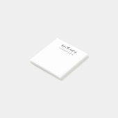 Van het bureau van gepersonaliseerd eenvoudig scri post-it® notes (Schuin)