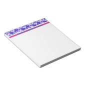 Van het bureau van gepersonaliseerde keuten in gla notitieblok (Schuin)