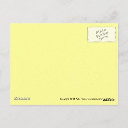 Van het bureau van God Briefkaart (Achterkant)