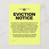 Van het bureau van God Briefkaart (Voorkant)