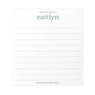 Van het bureau van, Groot Druk, Groen Lijnde Notitieblok