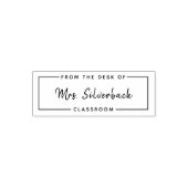Van het bureau van handgeschreven scriptnaam zelfinktende stempel (Design)