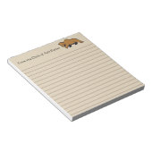 Van het bureau van het Beer Rustic Wildlife Grizzl Notitieblok (Schuin)