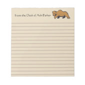 Van het bureau van het Beer Rustic Wildlife Grizzl Notitieblok (Voorkant)