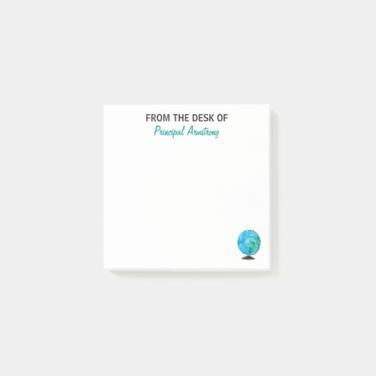 Van het bureau van het belangrijkste persoonlijke  post-it® notes (Voorkant)