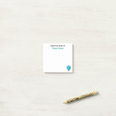 Van het bureau van het belangrijkste persoonlijke  post-it® notes (Op bureau)