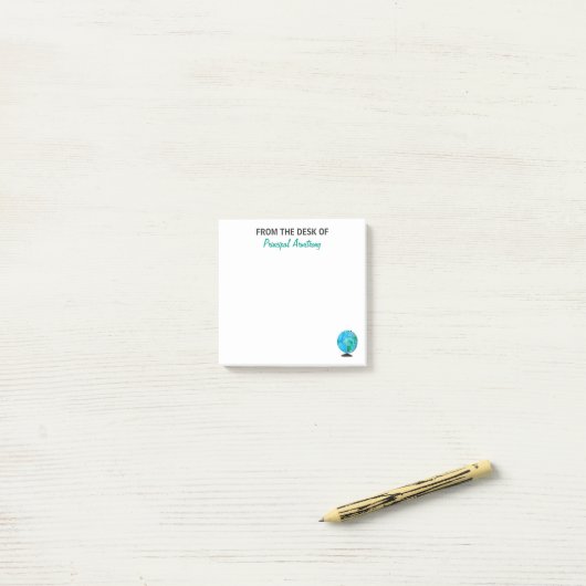 Van het bureau van het belangrijkste persoonlijke  post-it® notes (Op bureau)