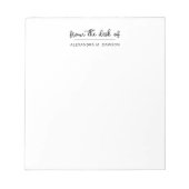 Van het bureau van het eenvoudige Notitieblok van (Voorkant)