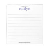 Van het bureau van, het Grote Druk, het Linde van Notitieblok (Voorkant)