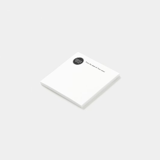 Van het bureau van het ontwerp van de Logo Post-it® Notes (Schuin)