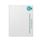 Van het bureau van het Wereldbol van de Waterverf  Notitieblok (Linkerzijde)