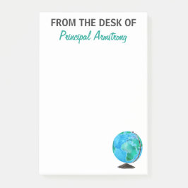 Van het bureau van het Wereldbol van de Waterverf  Post-it® Notes