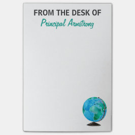 Van het bureau van het Wereldbol van de Waterverf  Post-it® Notes