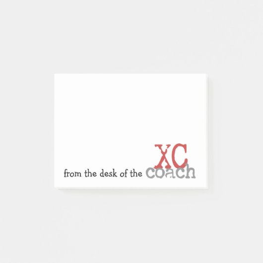 Van het bureau van het XC-touringcarland Post-it® Notes (Voorkant)