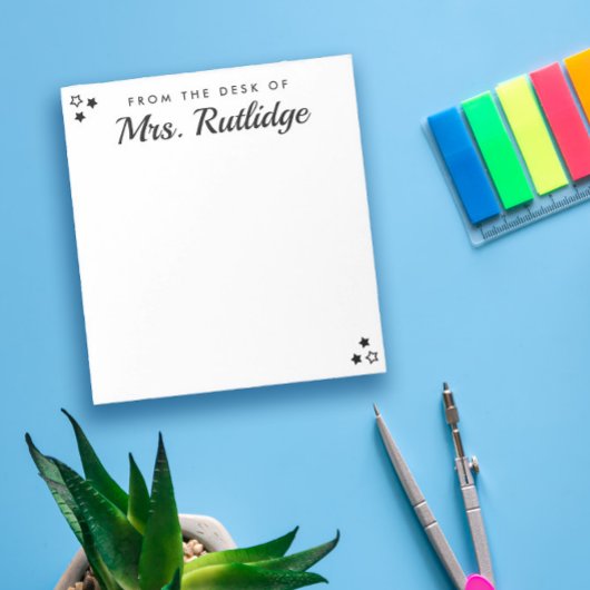 Van het bureau van - Kleine Zwarte Stars Notitieblok