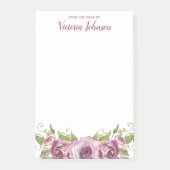 Van het bureau van lavendel Rozen 4 x 6 Post-it® Notes (Voorkant)