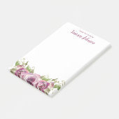 Van het bureau van Lavender Roses 4 x 6 Post-it® Notes (Schuin)