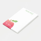 Van het bureau van leraar Red Apple, speciaal gepe Post-it® Notes (Schuin)