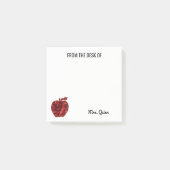 Van het bureau van leraar Red Sequin Apple Sparkle Post-it® Notes (Voorkant)