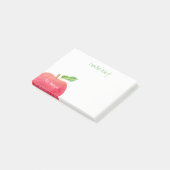 Van het bureau van leraar rode Waterverf Apple Post-it® Notes (Schuin)