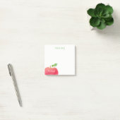 Van het bureau van leraar rode Waterverf Apple Post-it® Notes (Kantoor)