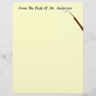 Van het bureau van... Letterhead Stationery