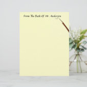 Van het bureau van... Letterhead Stationery (Staand voorkant)