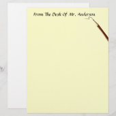 Van het bureau van... Letterhead Stationery (Voorkant / Achterkant)
